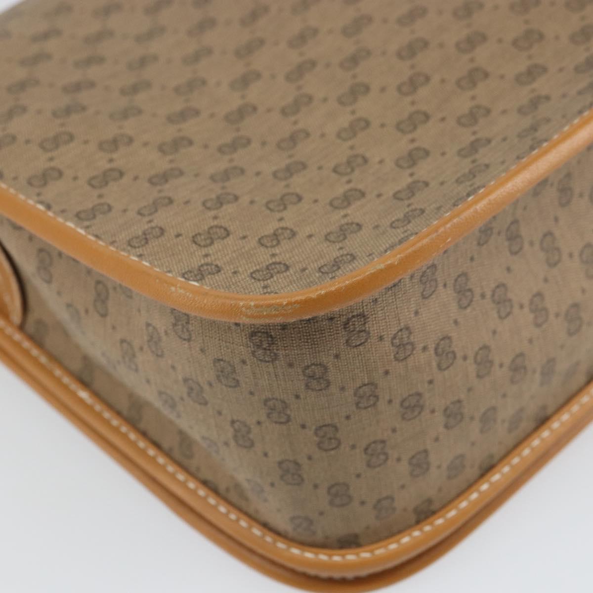 GUCCI GG Supreme Web Sherry Line Bag PVC Beige Gold 001 113 0551 Auth BA9789
