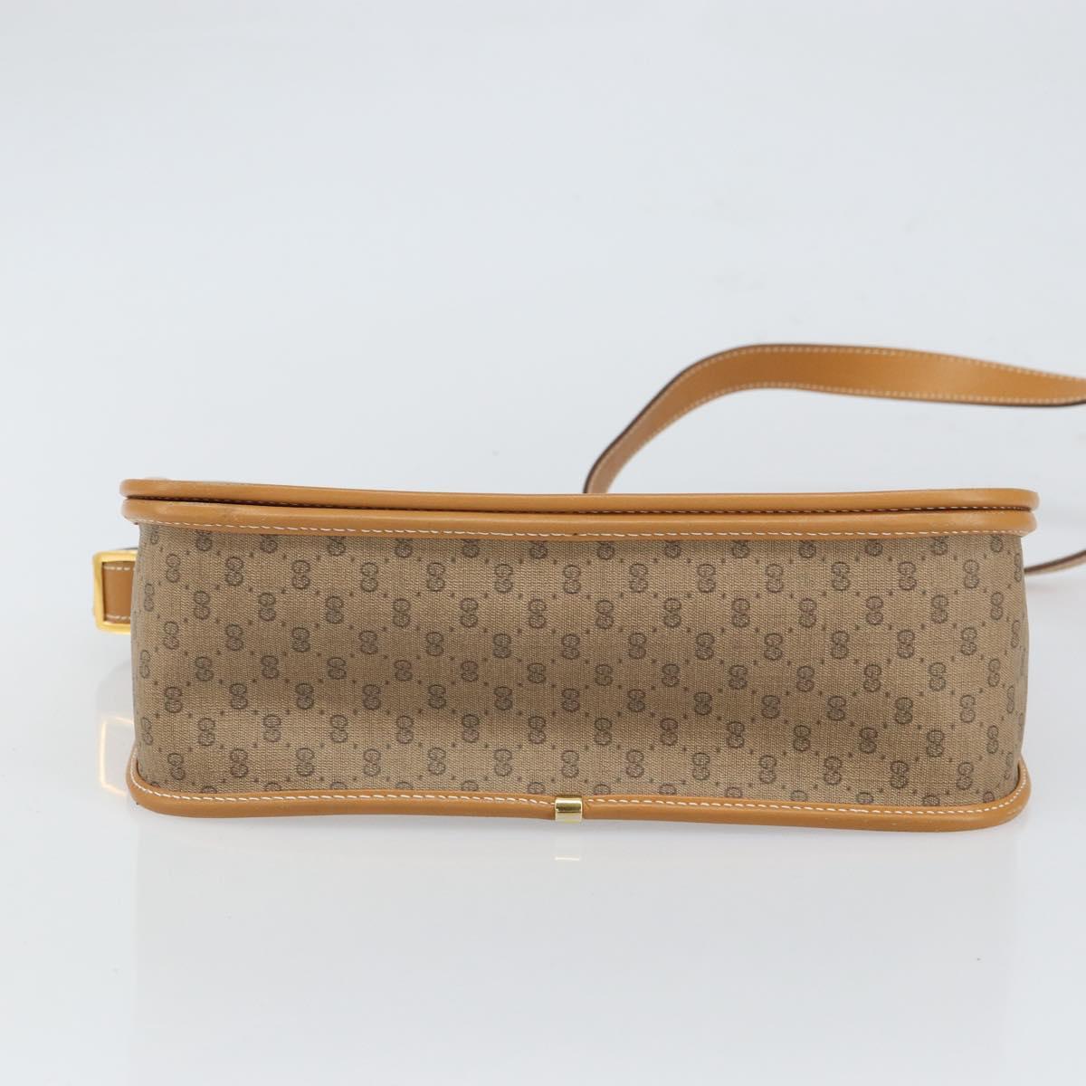 GUCCI GG Supreme Web Sherry Line Bag PVC Beige Gold 001 113 0551 Auth BA9789