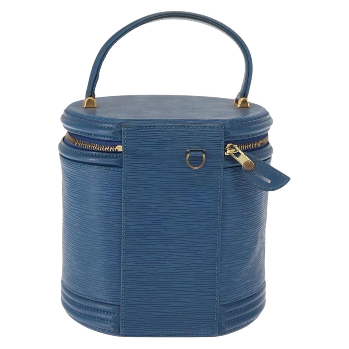 LOUIS VUITTON Epi Cannes Hand Bag Blue M48035 LV Auth BA9809