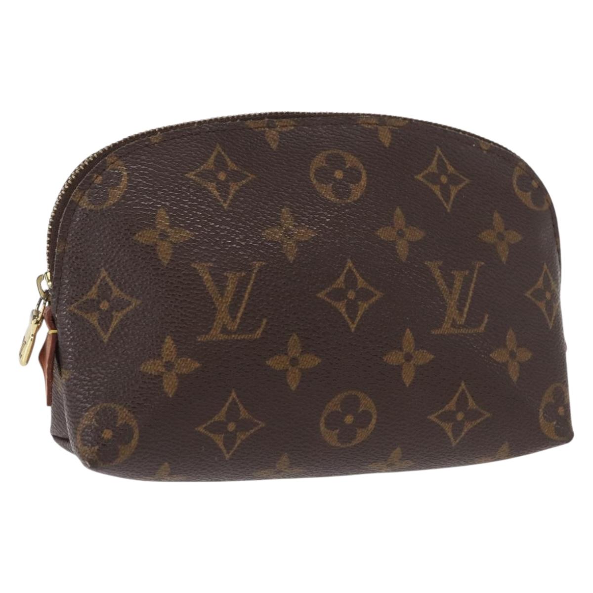 LOUIS VUITTON Monogram Pochette Cosmetic PM Pouch M43998 LV Auth BA9846