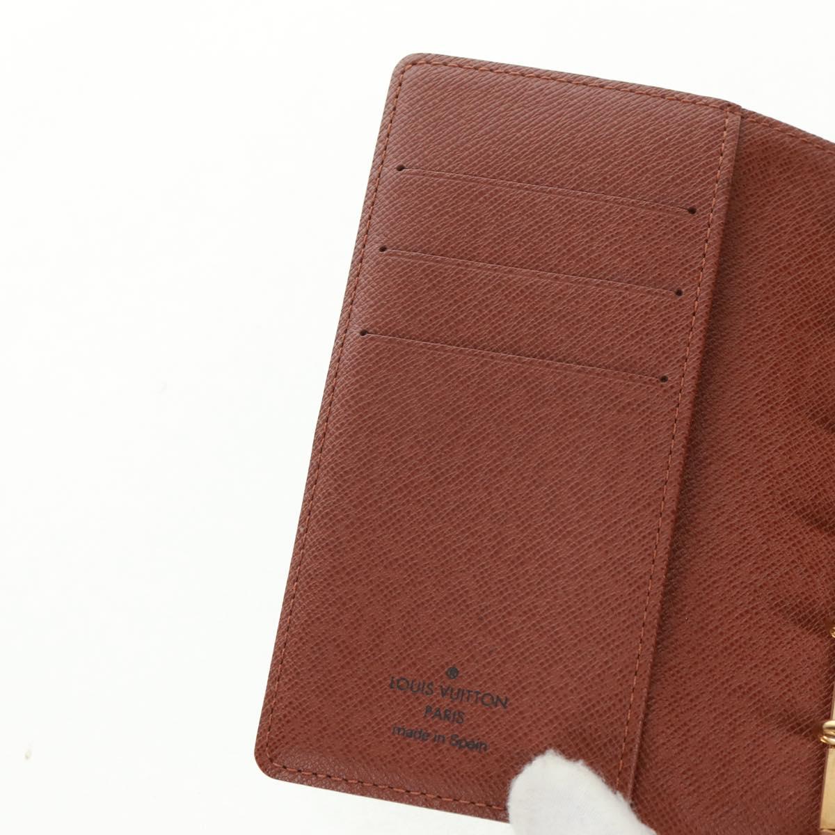 LOUIS VUITTON Monogram Agenda PM Day Planner Cover R20005 LV Auth BA9847V