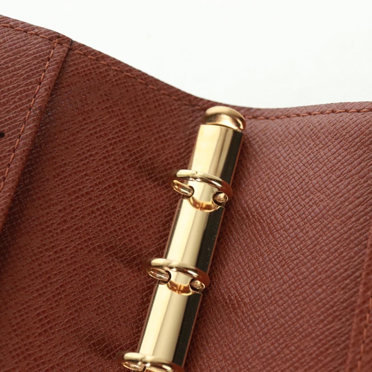 LOUIS VUITTON Monogram Agenda PM Day Planner Cover R20005 LV Auth BA9847V