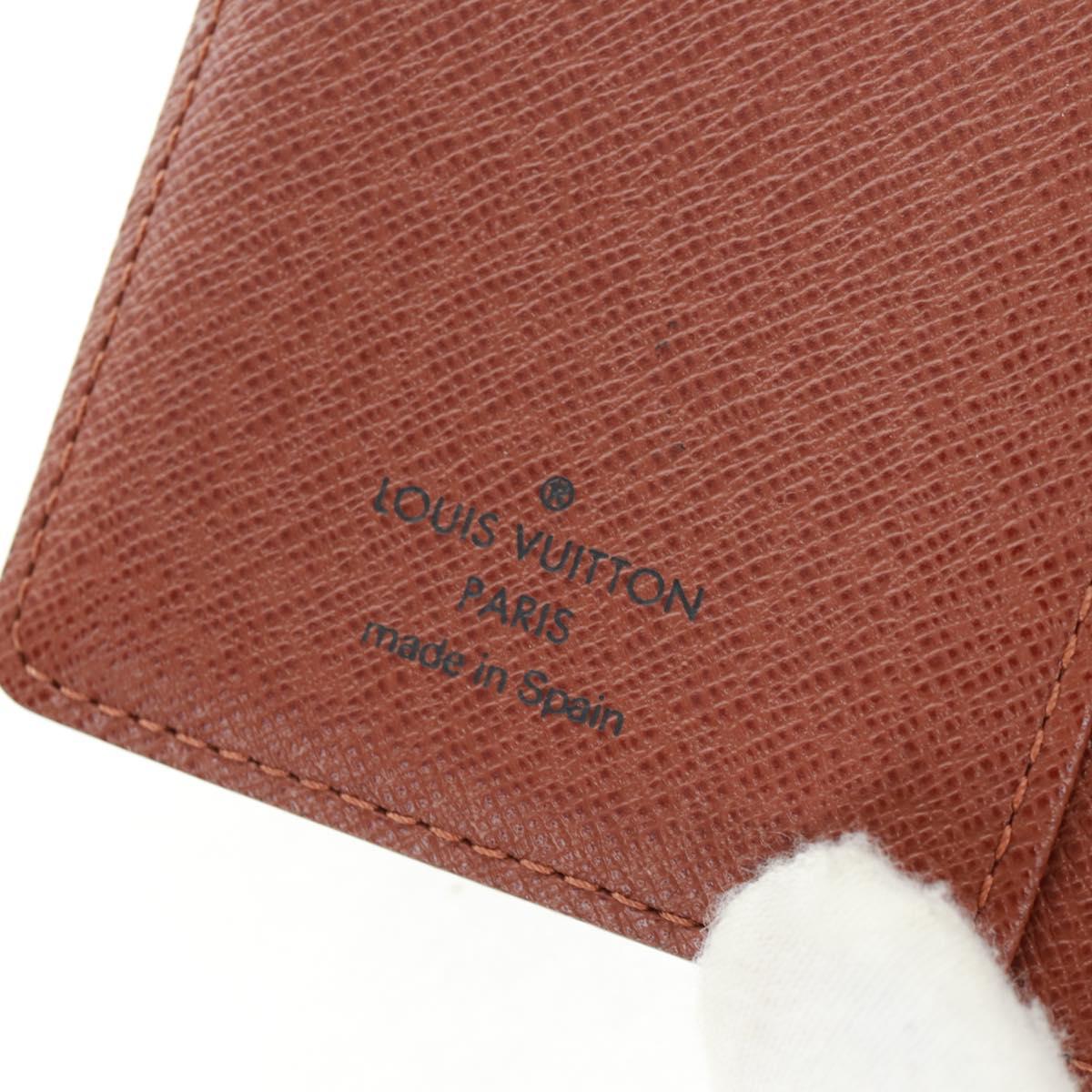 LOUIS VUITTON Monogram Agenda PM Day Planner Cover R20005 LV Auth BA9847V