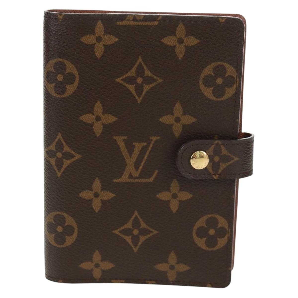 LOUIS VUITTON Monogram Agenda PM Day Planner Cover R20005 LV Auth BA9847V