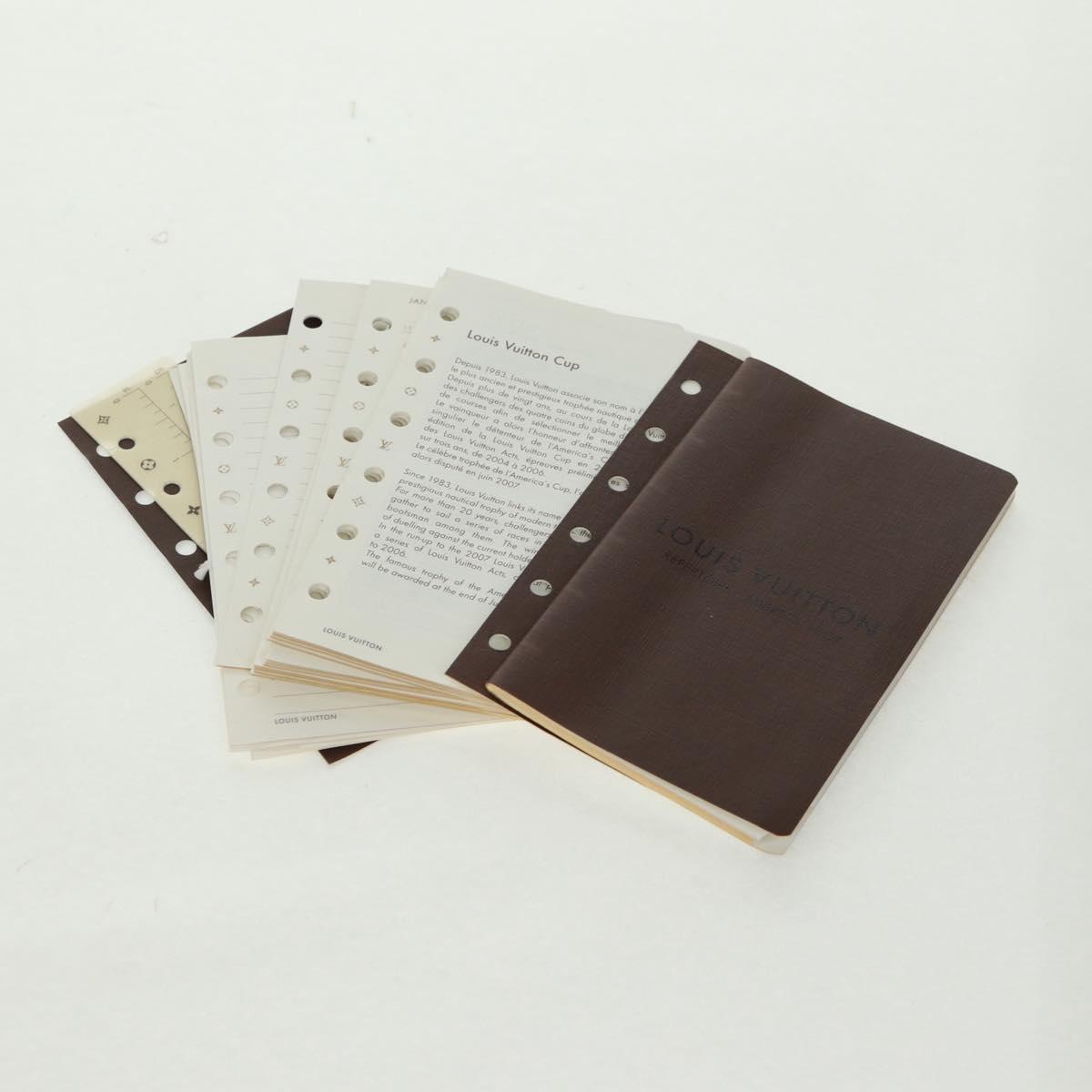 LOUIS VUITTON Monogram Agenda PM Day Planner Cover R20005 LV Auth BA9847V