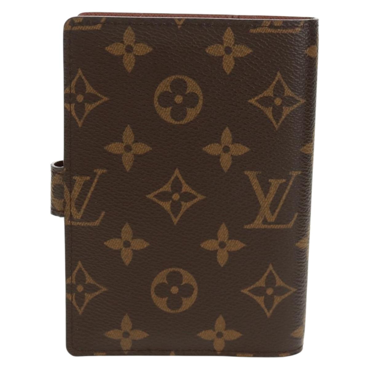 LOUIS VUITTON Monogram Agenda PM Day Planner Cover R20005 LV Auth BA9847V