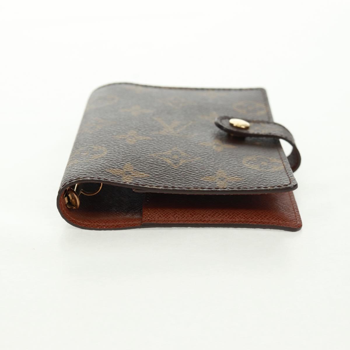 LOUIS VUITTON Monogram Agenda PM Day Planner Cover R20005 LV Auth BA9847V