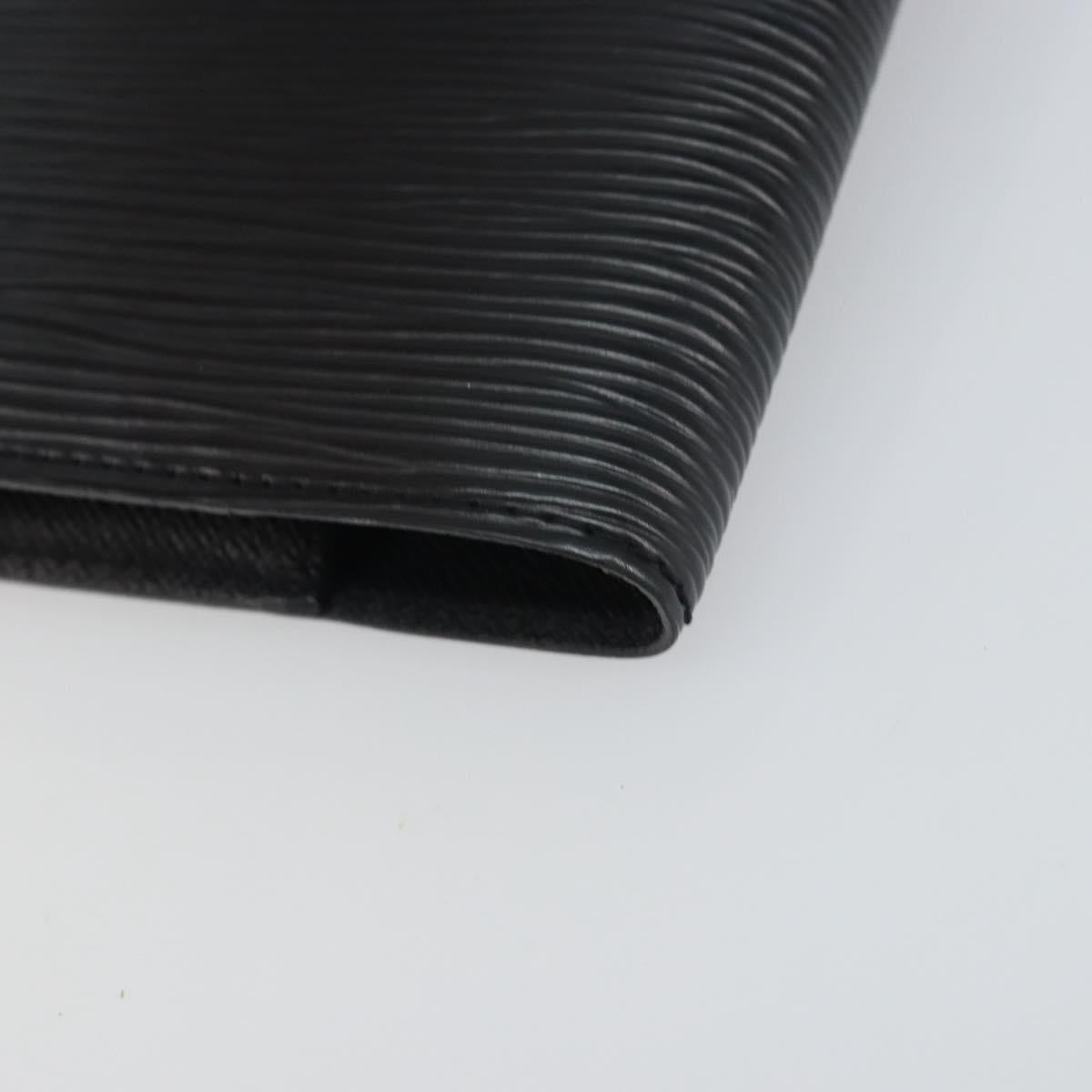 LOUIS VUITTON Epi Agenda PM Day Planner Cover Black R20092 LV Auth BA9851