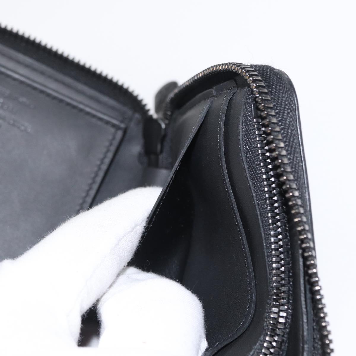 LOUIS VUITTON Monogram Shadow Zippy Wallet Vertical Black M62902 LV Auth BA9856
