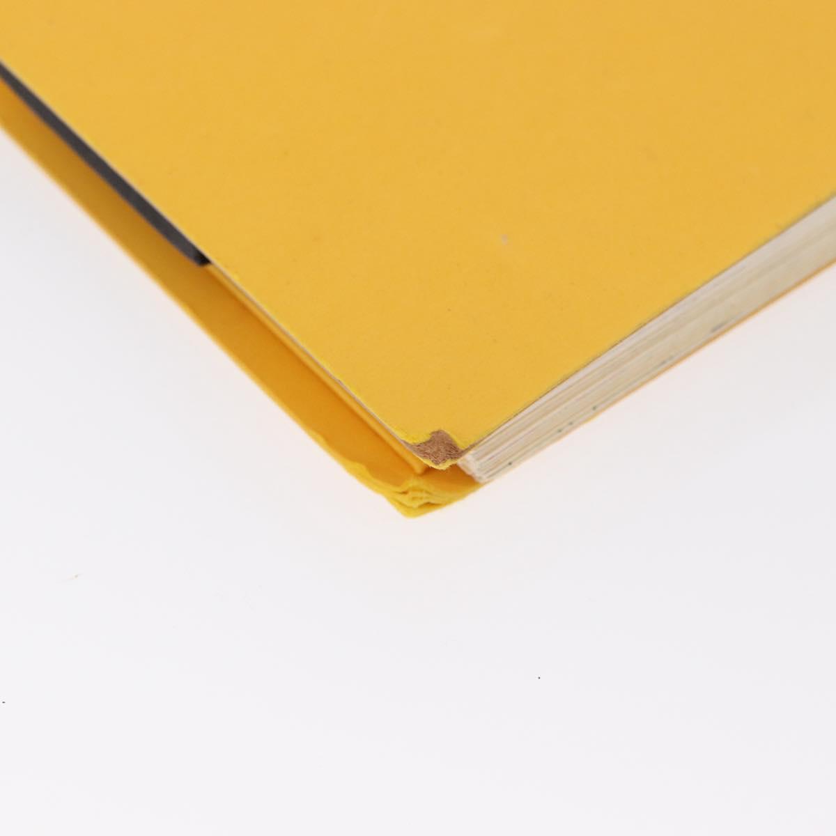 LOUIS VUITTON Travel Notebook Planner Canvas Yellow LV Auth BA9858