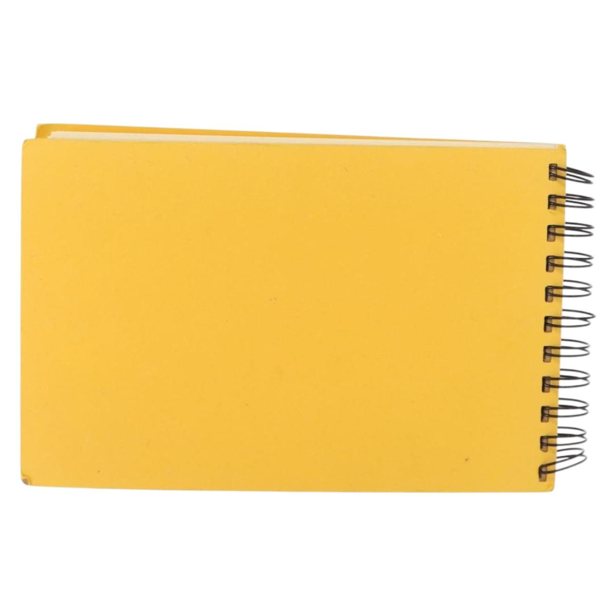 LOUIS VUITTON Travel Notebook Planner Canvas Yellow LV Auth BA9858
