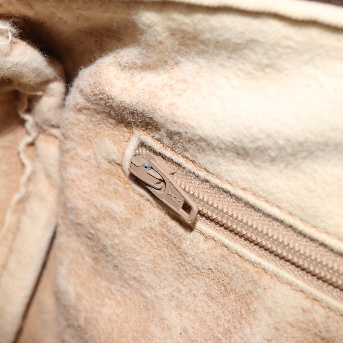 GUCCI GG Supreme Web Sherry Line Boston Bag PVC Beige Gold 40 02 006 Auth BA9859