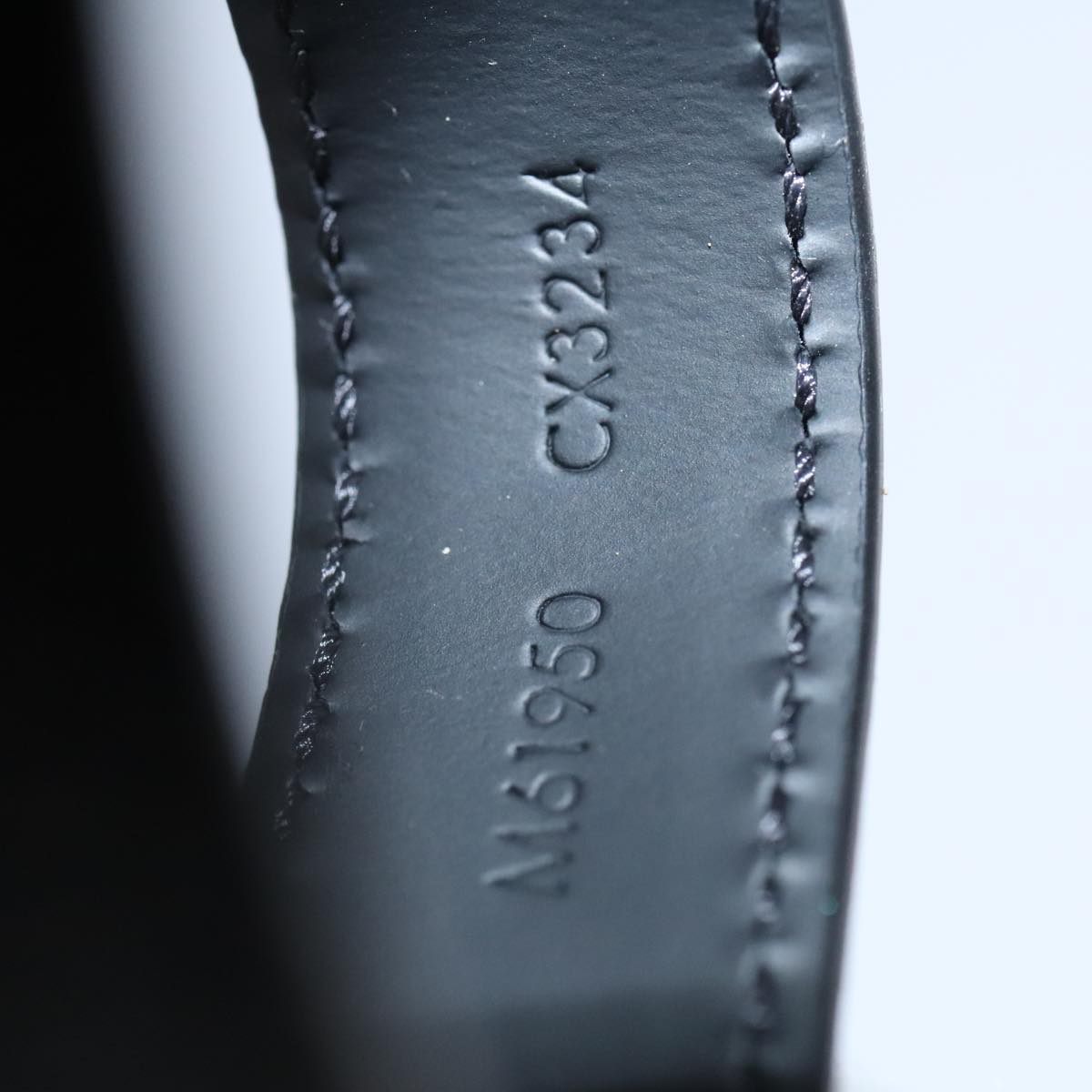 LOUIS VUITTON Monogram Eclipse Porte Cles Dragonne Key Holder M61950 Auth BA985A