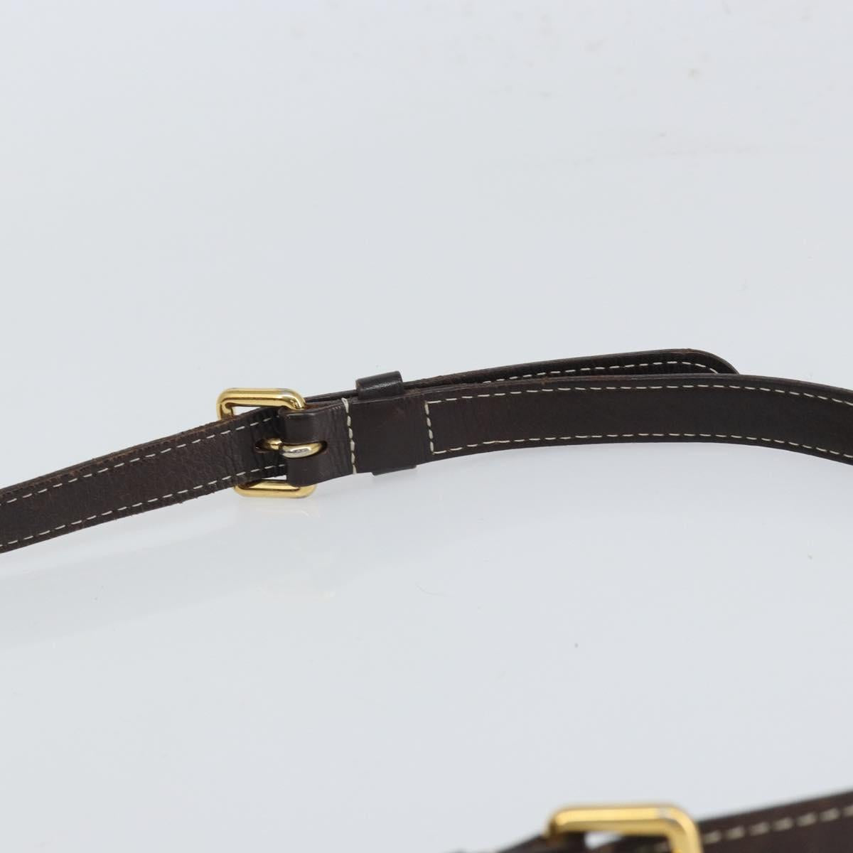LOUIS VUITTON Mini Lin Speedy Bandouliere 30 Bag Brown M95224 Auth BA9878