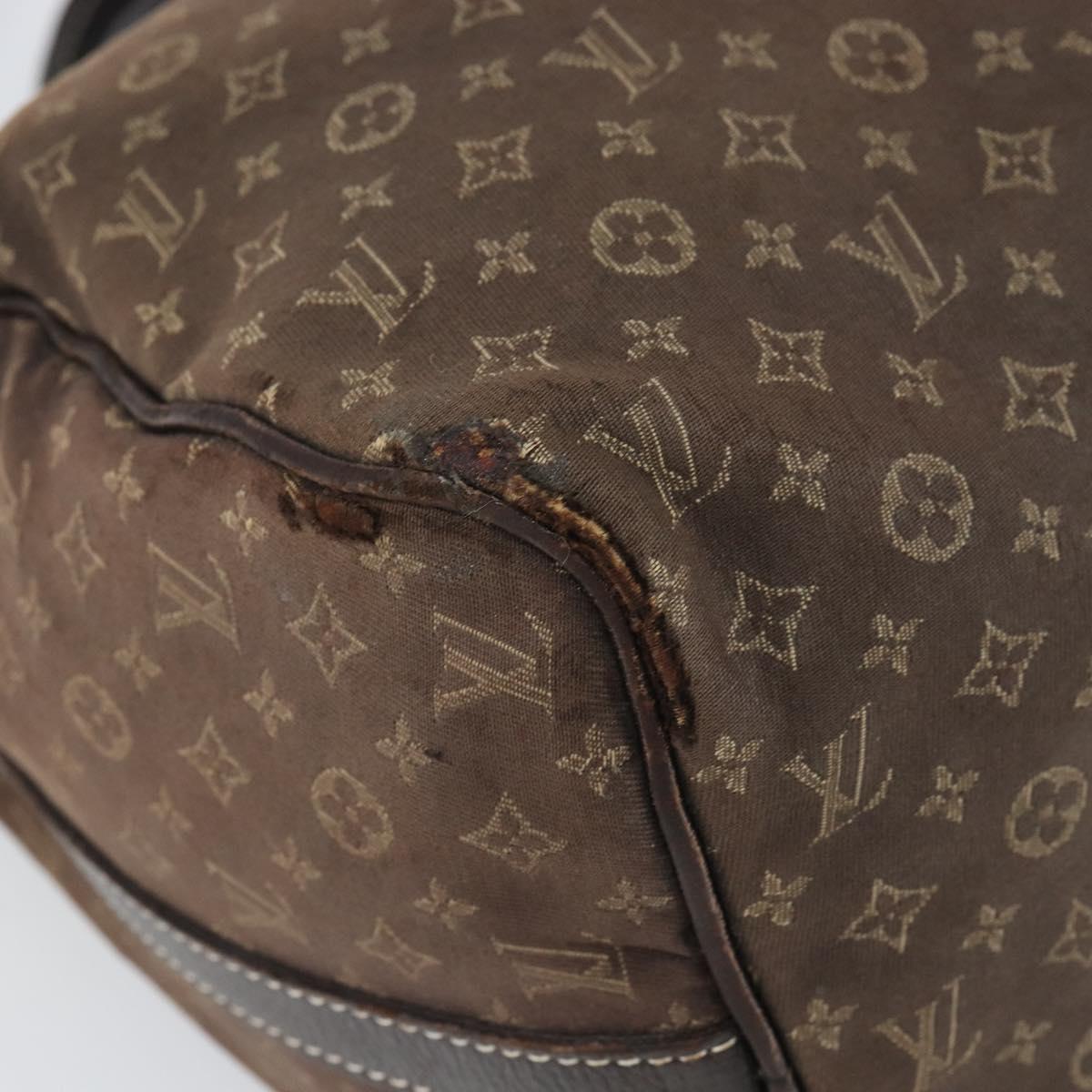 LOUIS VUITTON Mini Lin Speedy Bandouliere 30 Bag Brown M95224 Auth BA9878