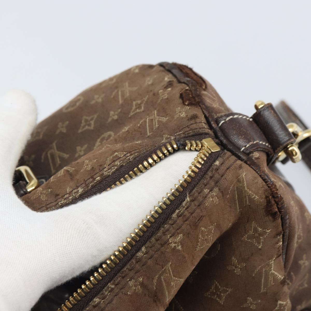 LOUIS VUITTON Mini Lin Speedy Bandouliere 30 Bag Brown M95224 Auth BA9878