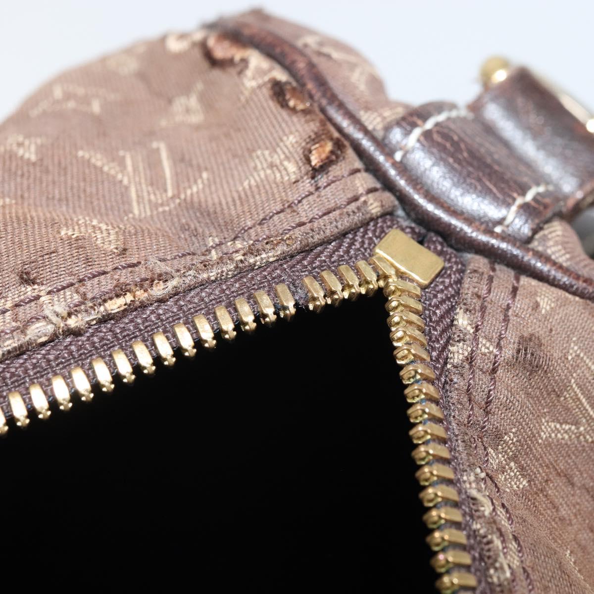 LOUIS VUITTON Mini Lin Speedy Bandouliere 30 Bag Brown M95224 Auth BA9878