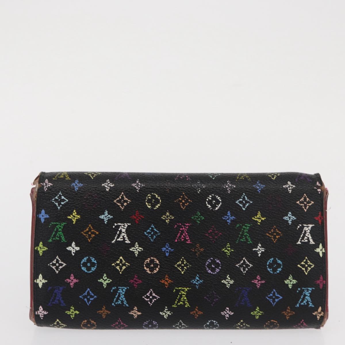 LOUIS VUITTON Monogram Monogram Multicolor Wallet 4 Set Black Brown Auth BA9884