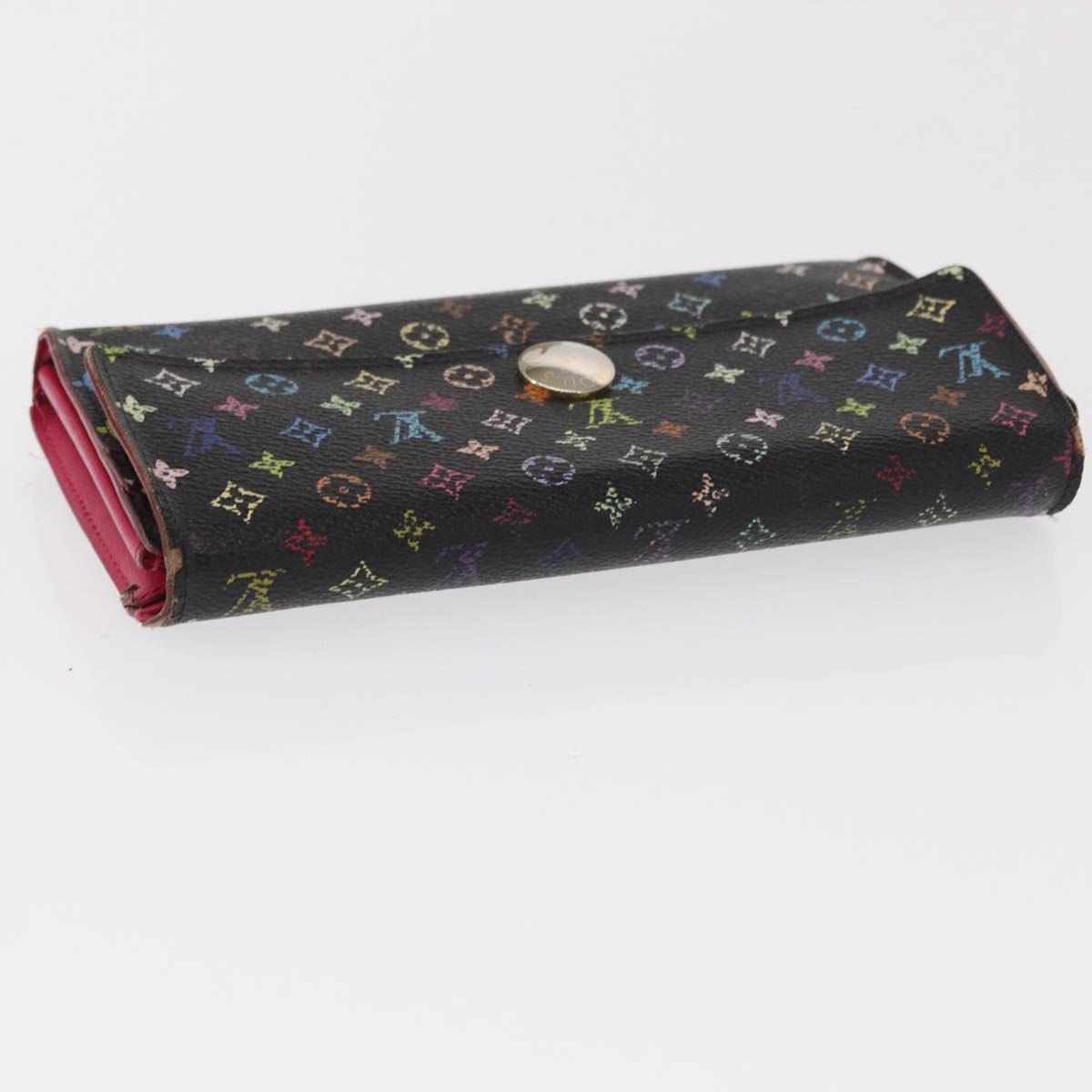 LOUIS VUITTON Monogram Monogram Multicolor Wallet 4 Set Black Brown Auth BA9884