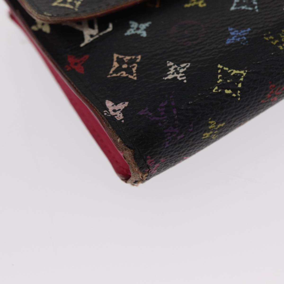 LOUIS VUITTON Monogram Monogram Multicolor Wallet 4 Set Black Brown Auth BA9884