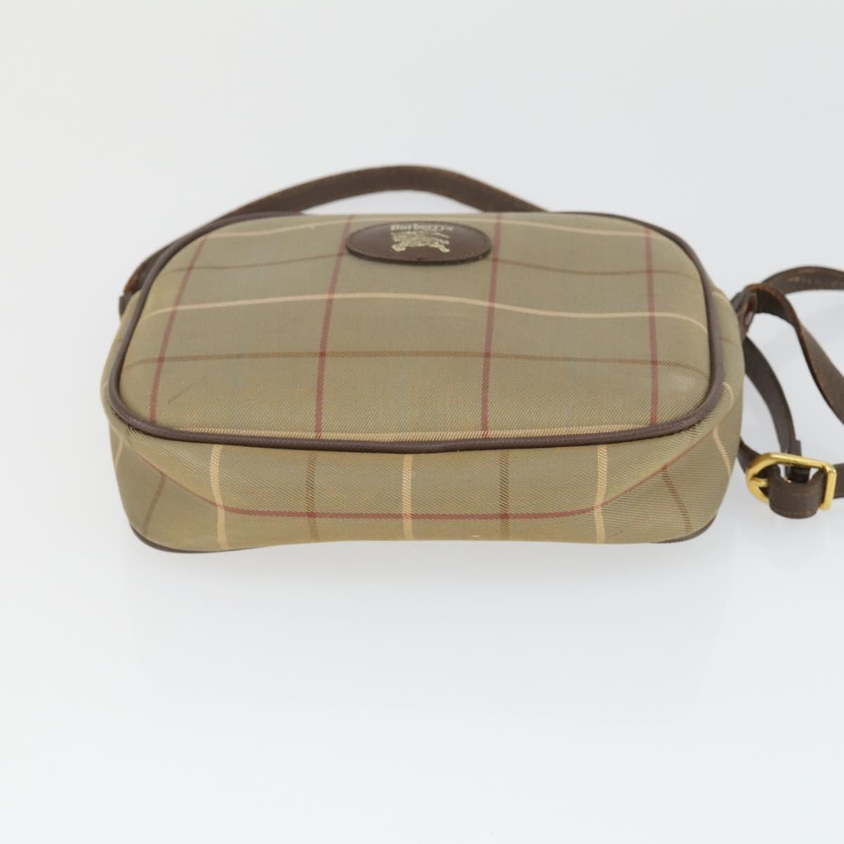 BURBERRY Nova Check Shoulder Bag Canvas Leather 3 Set Beige Brown Auth BA9885