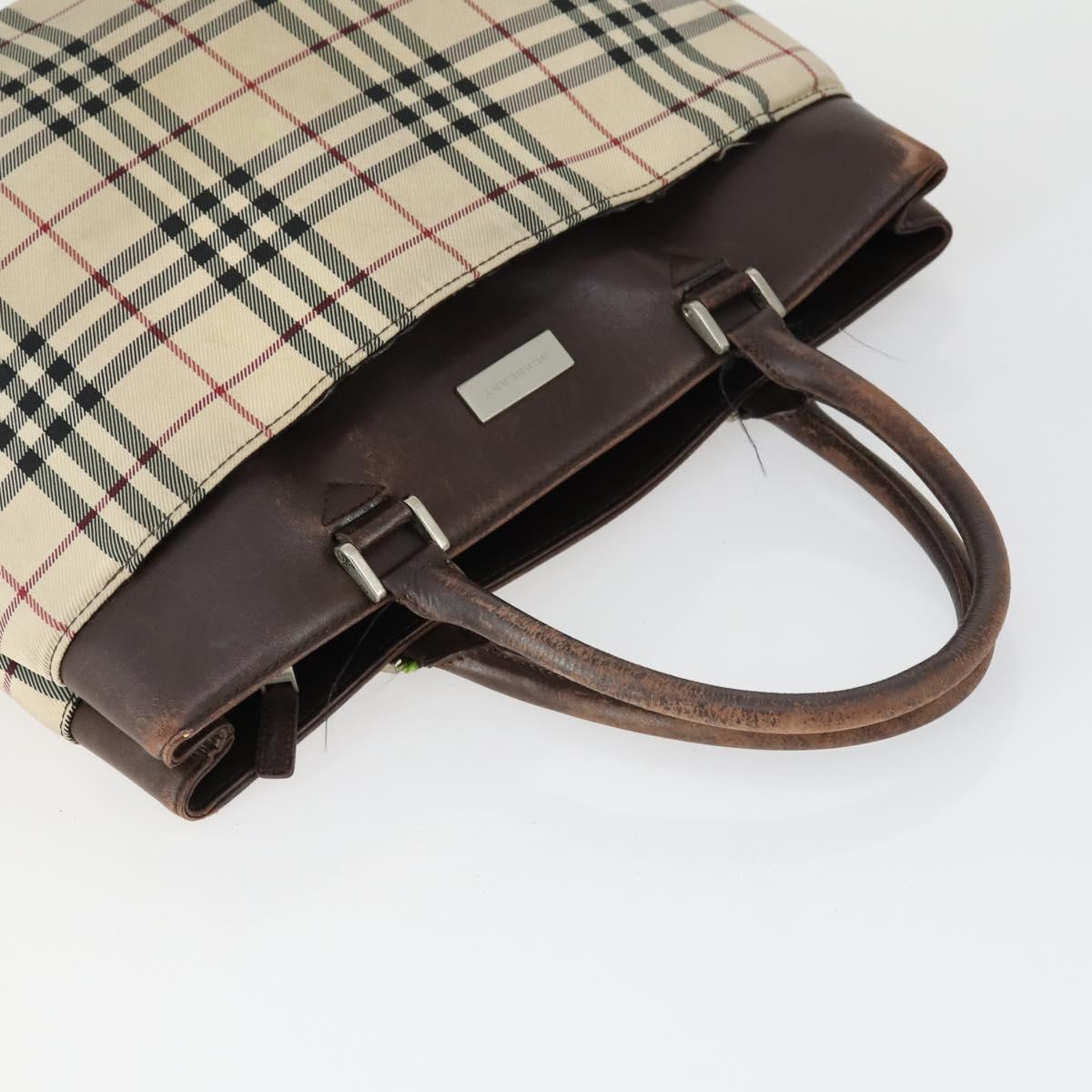 BURBERRY Nova Check Shoulder Bag Canvas Leather 3 Set Beige Brown Auth BA9885