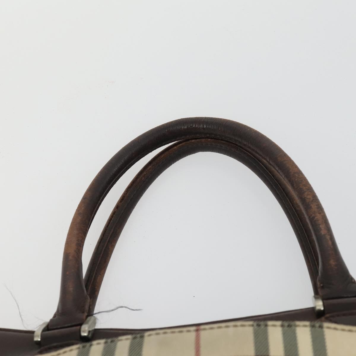 BURBERRY Nova Check Shoulder Bag Canvas Leather 3 Set Beige Brown Auth BA9885