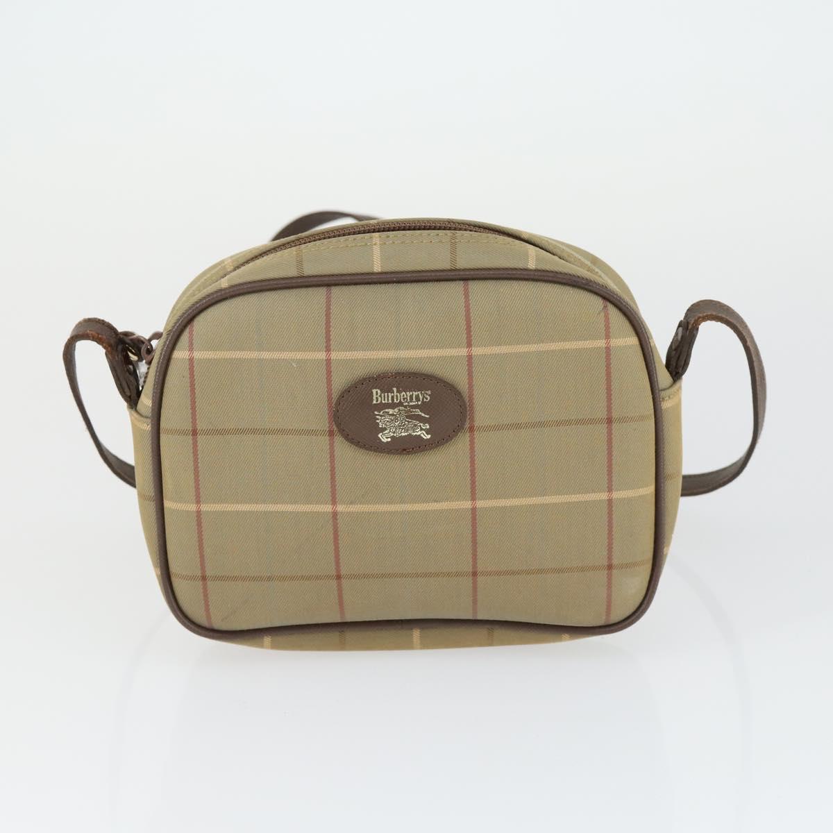 BURBERRY Nova Check Shoulder Bag Canvas Leather 3 Set Beige Brown Auth BA9885