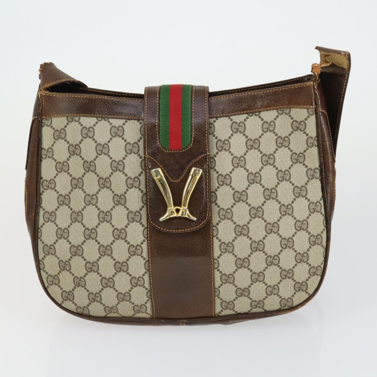 Christian Dior Gucci Celine GG Supreme Bag Leather PVC 4 Set Red Auth BA9887