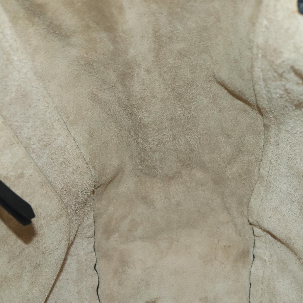 Jimmy Choo Tote Bag Leather Black Gold Auth BA9910