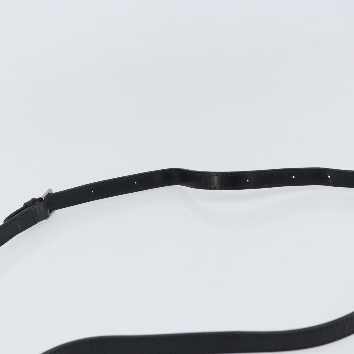 VERSACE Shoulder Bag Patent leather Black Auth BA9919