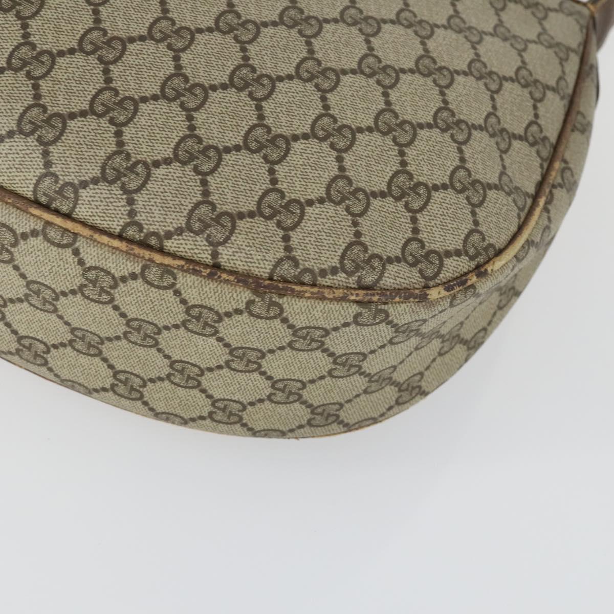 GUCCI GG Supreme Shoulder Bag PVC Beige Gold 001 256 0719 Auth BA9947