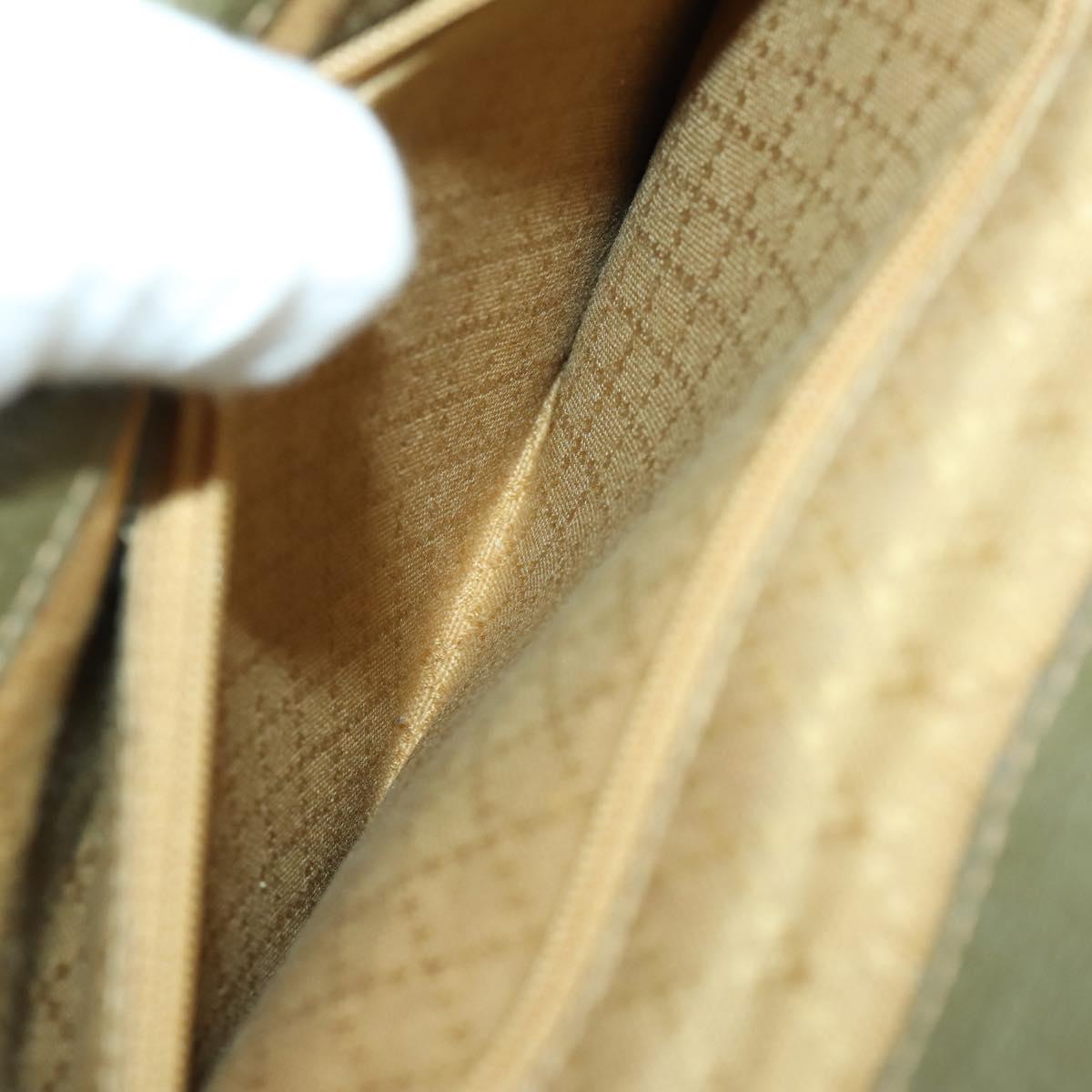 GUCCI Bamboo Backpack Suede Khaki Gold 003 58 0016 Auth BA9952