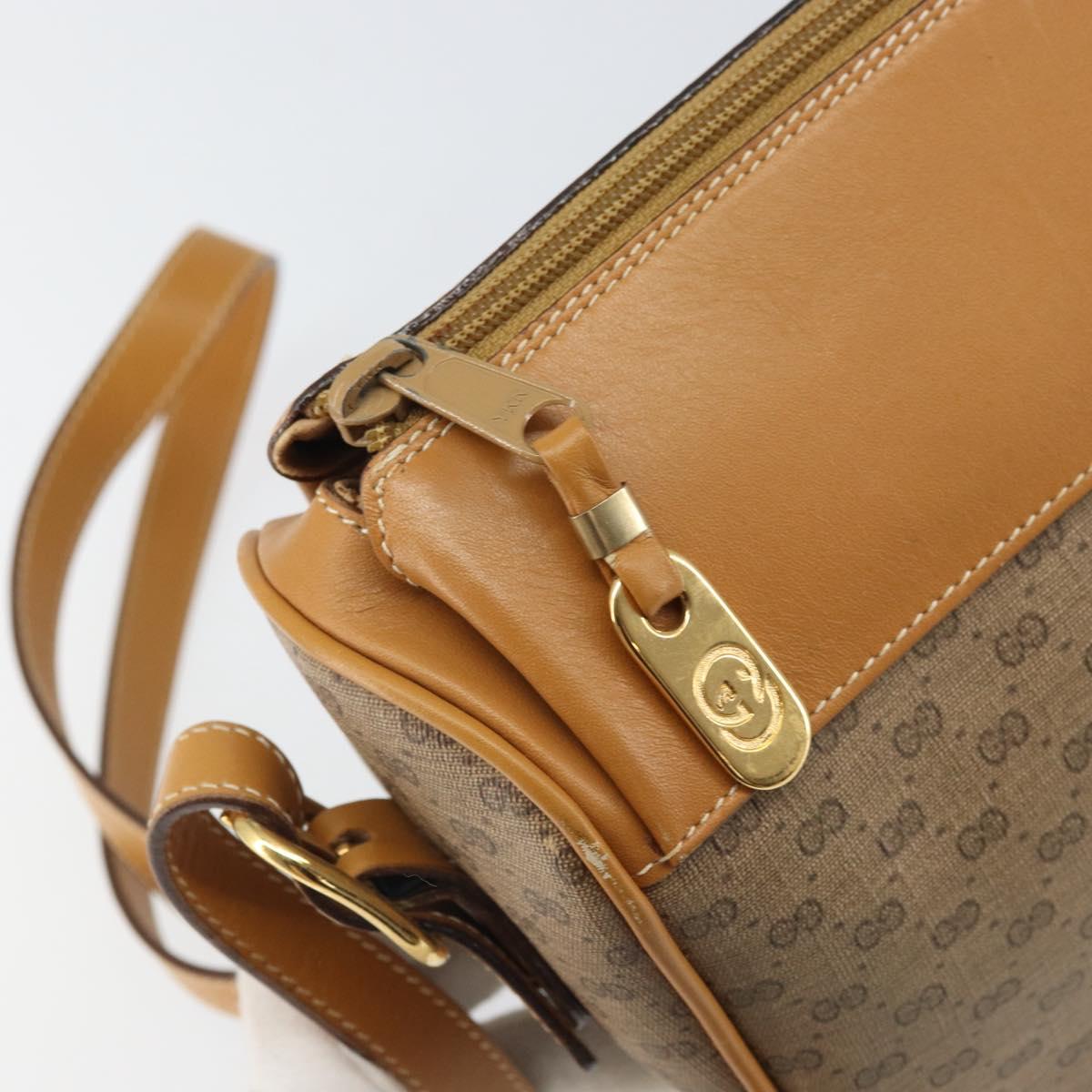 GUCCI Micro GG Supreme Web Sherry Line Bag PVC Beige 001 084 4001 Auth BA9954
