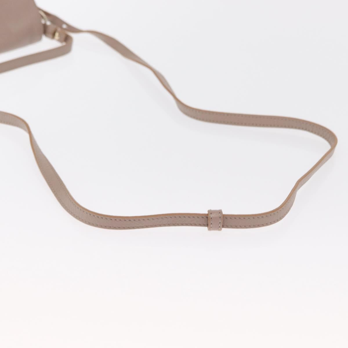 Chloe Hand Bag Leather 2way Beige Gold Auth BA9959