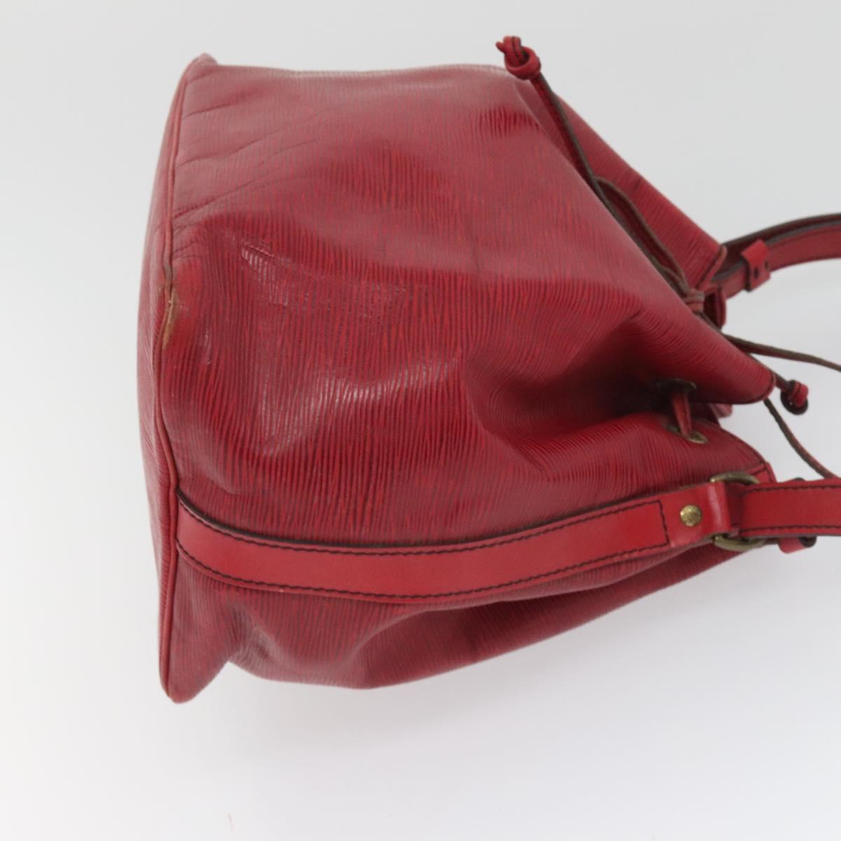 LOUIS VUITTON Epi Petit Noe Shoulder Bag Red M44107 LV Auth BA997