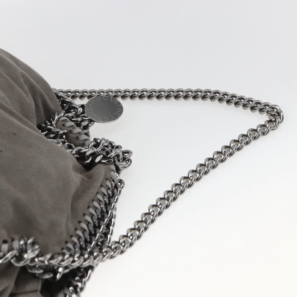 Stella MacCartney Falabella Tote Bag Suede 2way Gray 234387 Auth BA9973