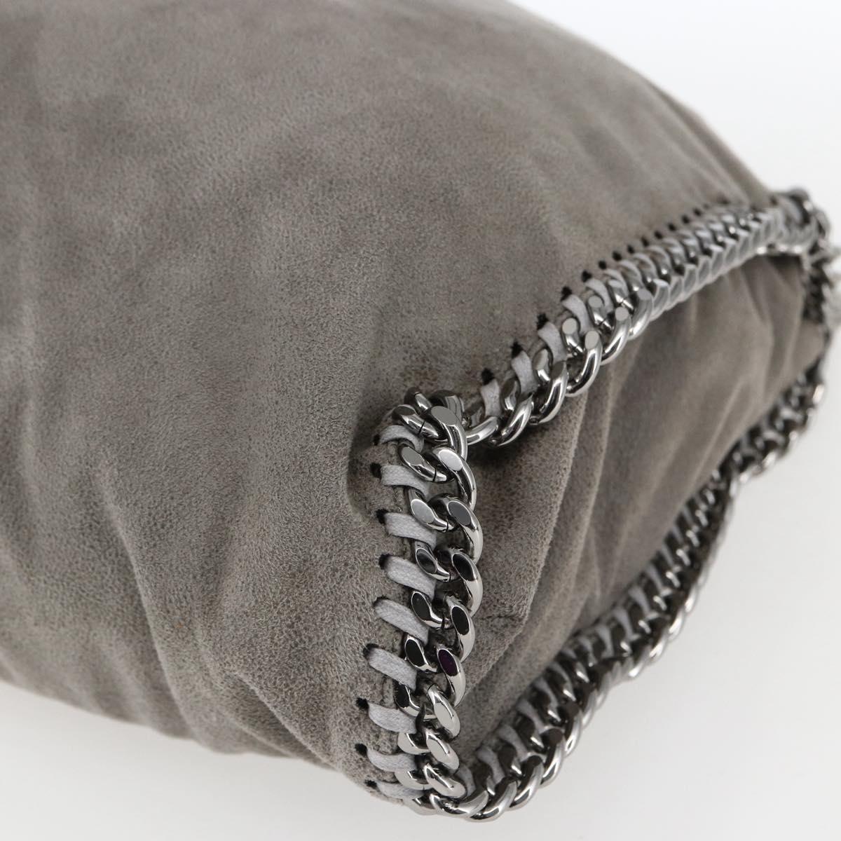 Stella MacCartney Falabella Tote Bag Suede 2way Gray 234387 Auth BA9973