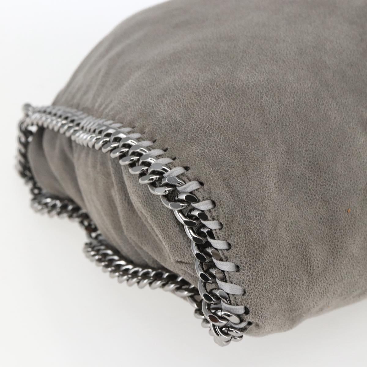 Stella MacCartney Falabella Tote Bag Suede 2way Gray 234387 Auth BA9973