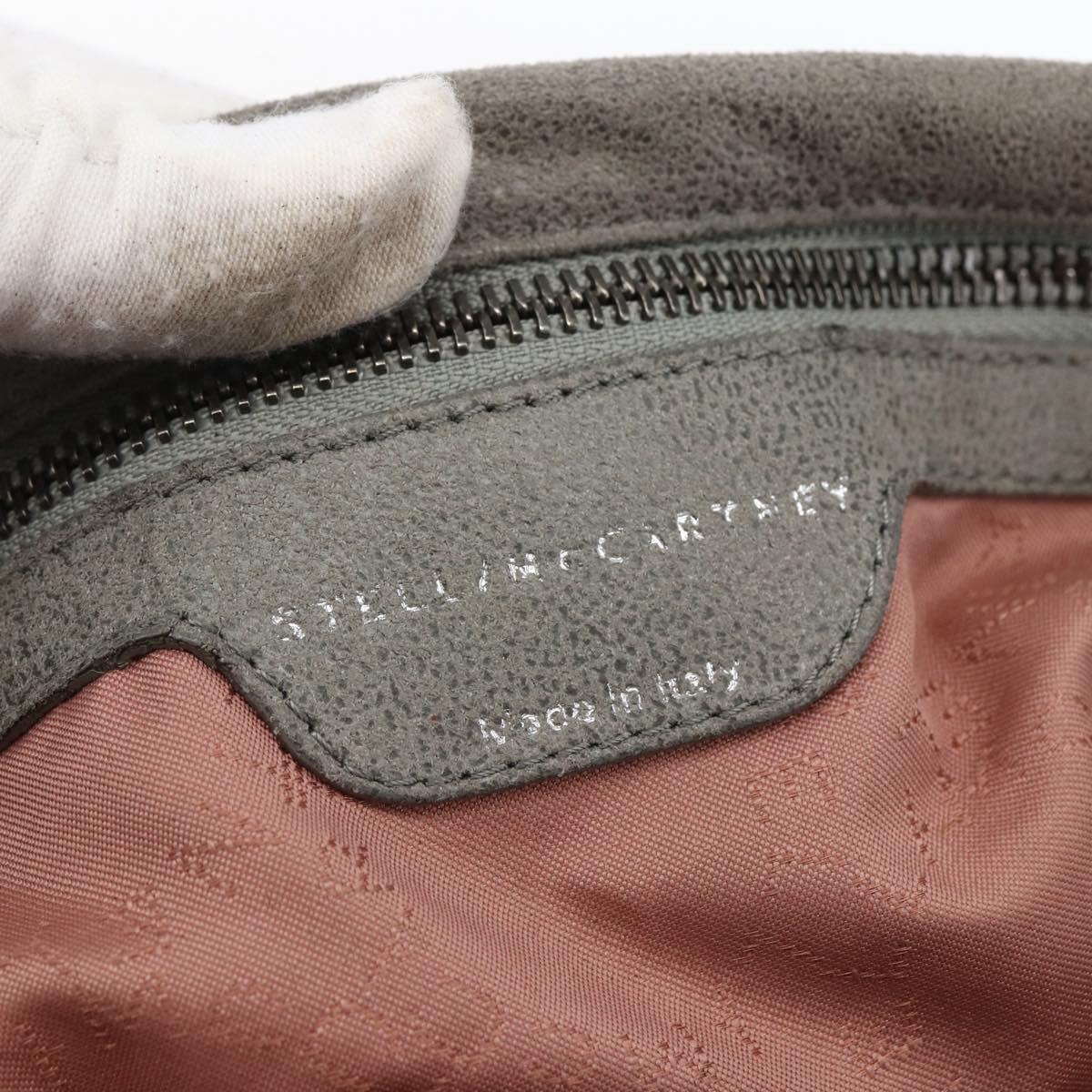Stella MacCartney Falabella Tote Bag Suede 2way Gray 234387 Auth BA9973