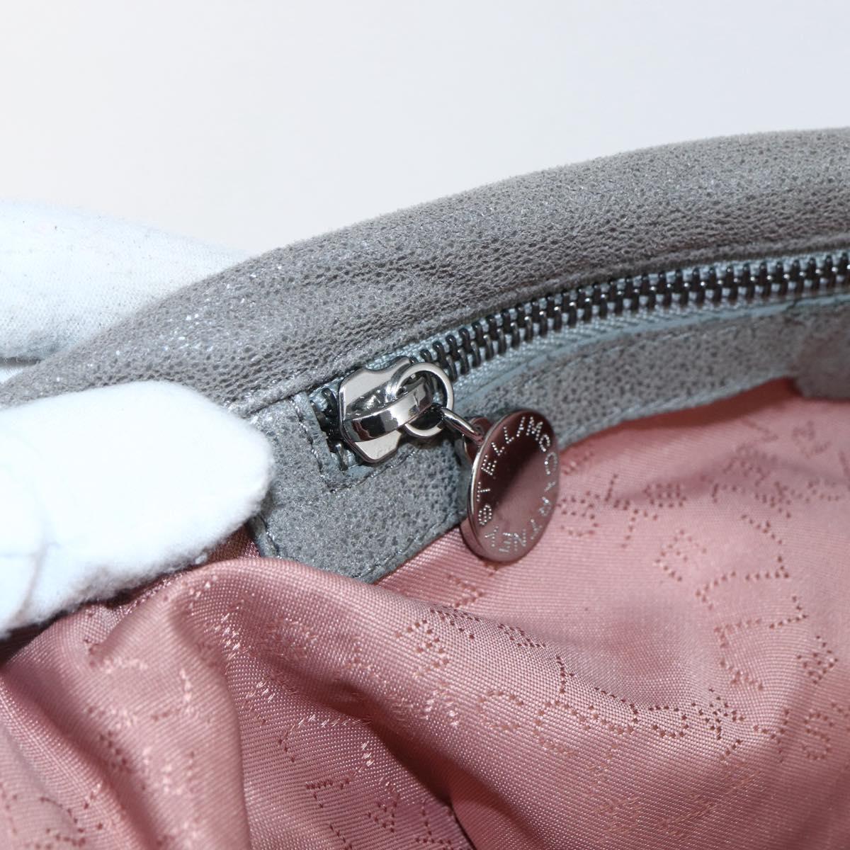 Stella MacCartney Falabella Tote Bag Suede 2way Gray 234387 Auth BA9973