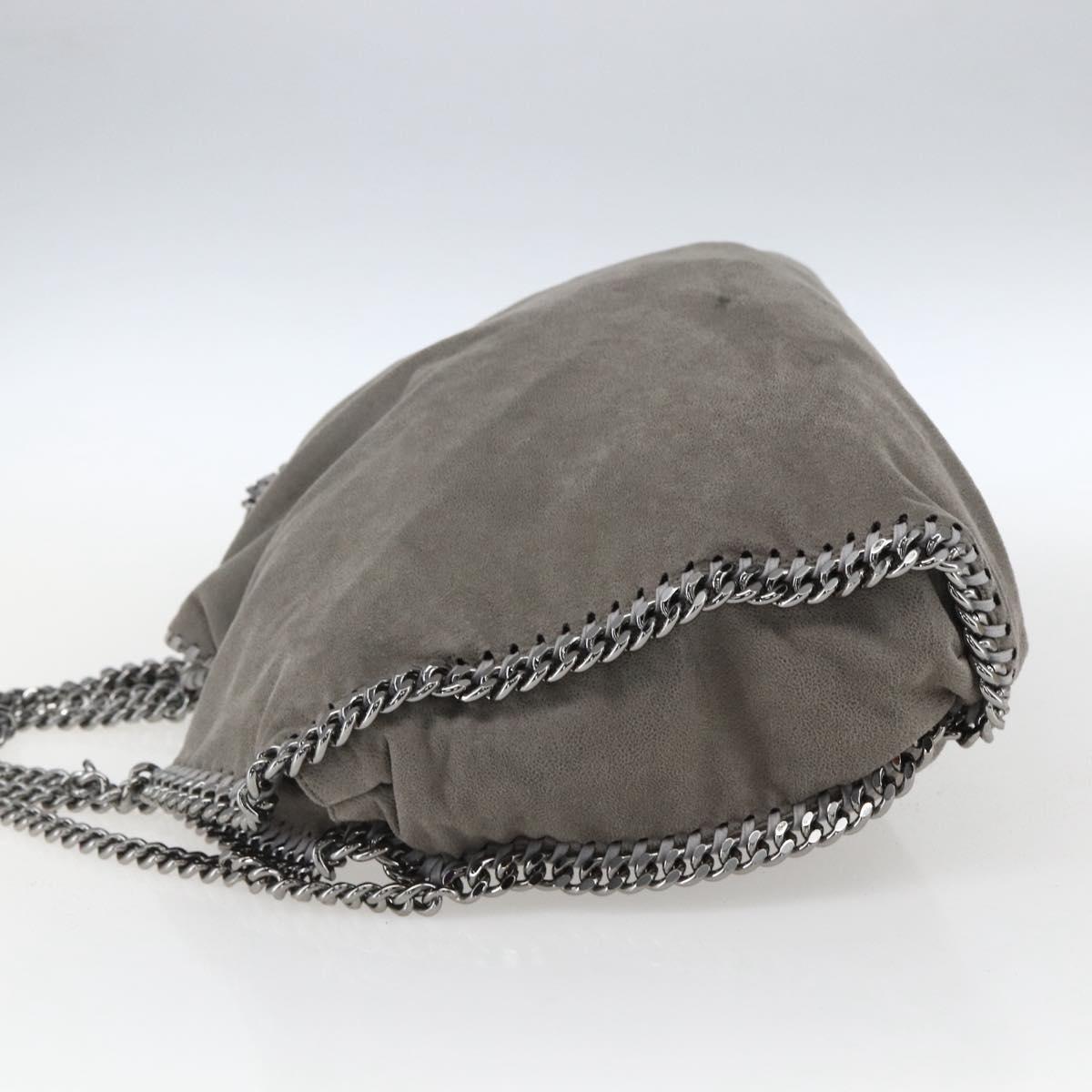 Stella MacCartney Falabella Tote Bag Suede 2way Gray 234387 Auth BA9973