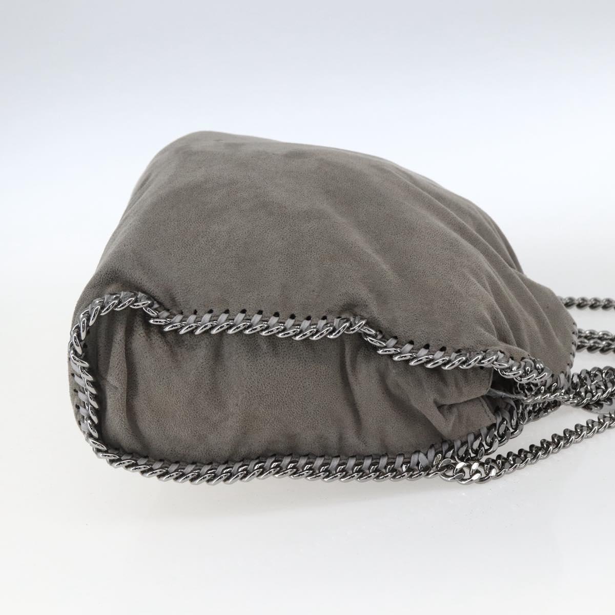 Stella MacCartney Falabella Tote Bag Suede 2way Gray 234387 Auth BA9973
