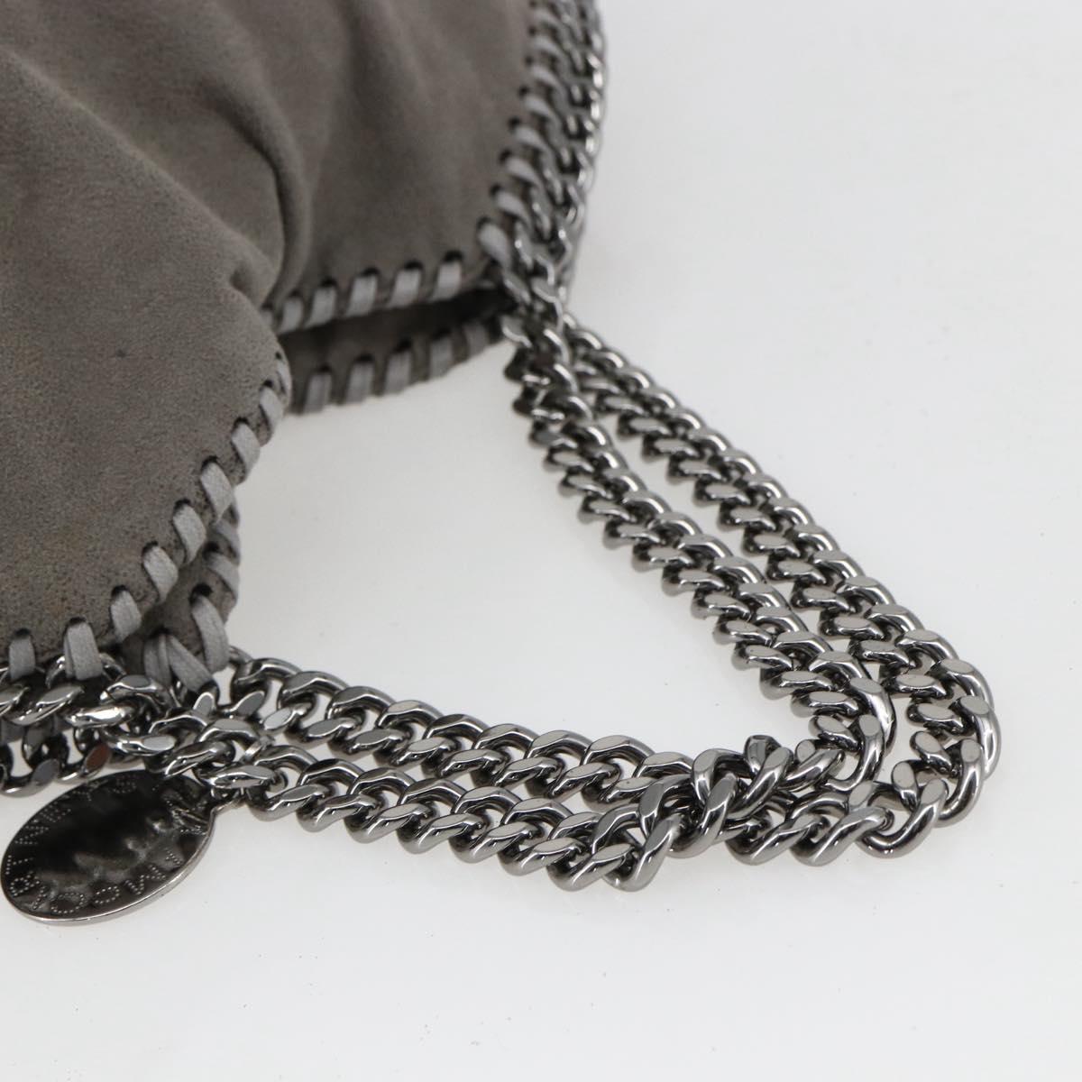 Stella MacCartney Falabella Tote Bag Suede 2way Gray 234387 Auth BA9973