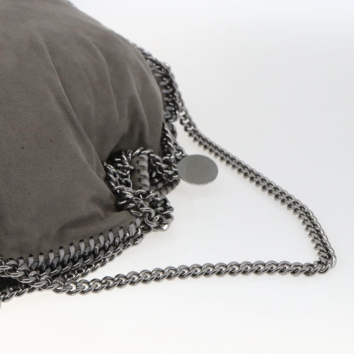 Stella MacCartney Falabella Tote Bag Suede 2way Gray 234387 Auth BA9973