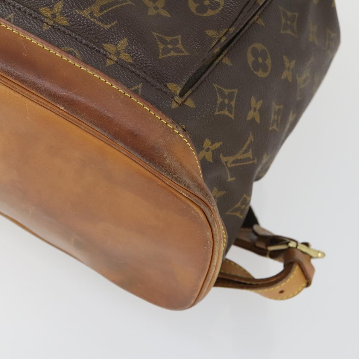 LOUIS VUITTON Monogram Montsouris GM Backpack M51135 LV Auth BA9987