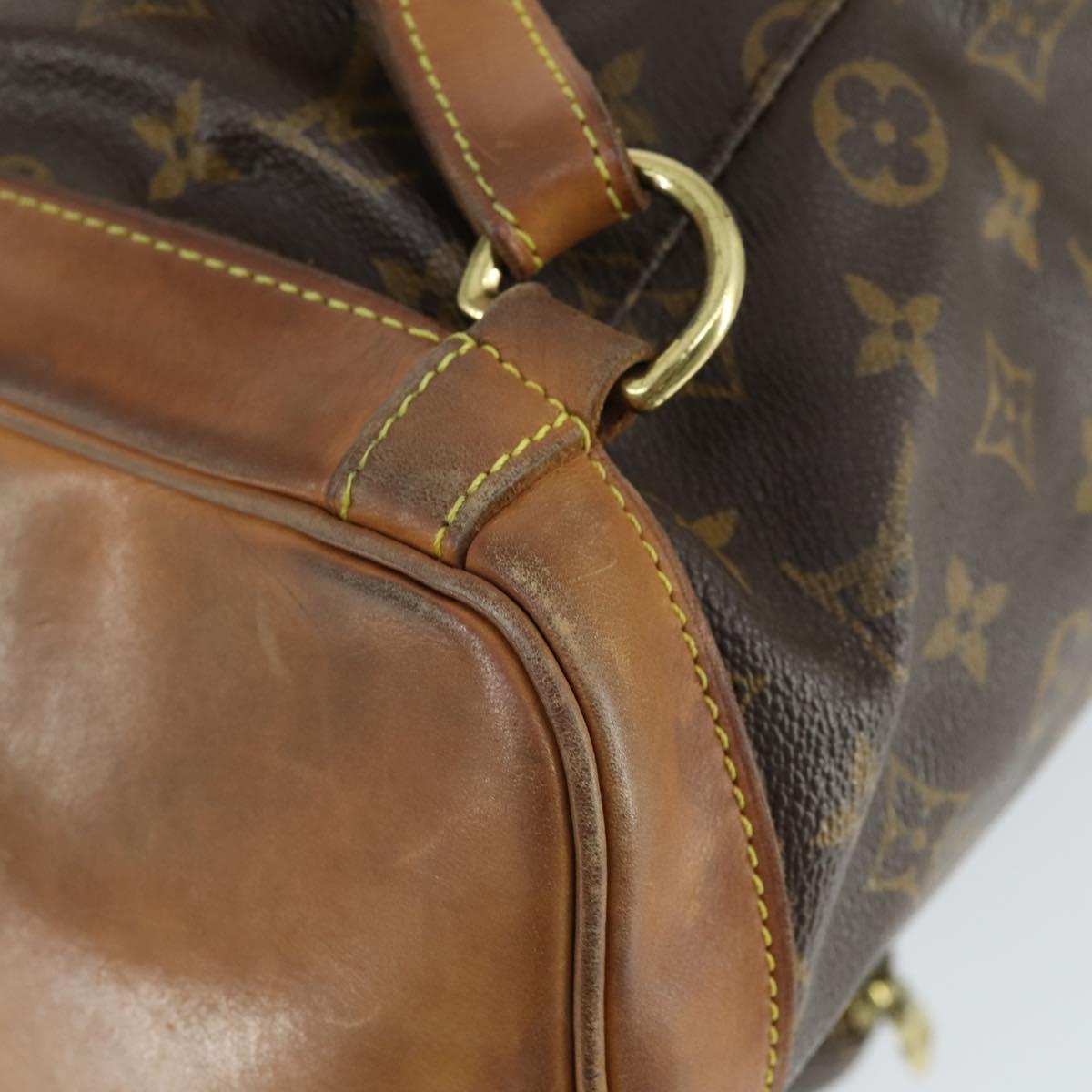 LOUIS VUITTON Monogram Montsouris GM Backpack M51135 LV Auth BA9987