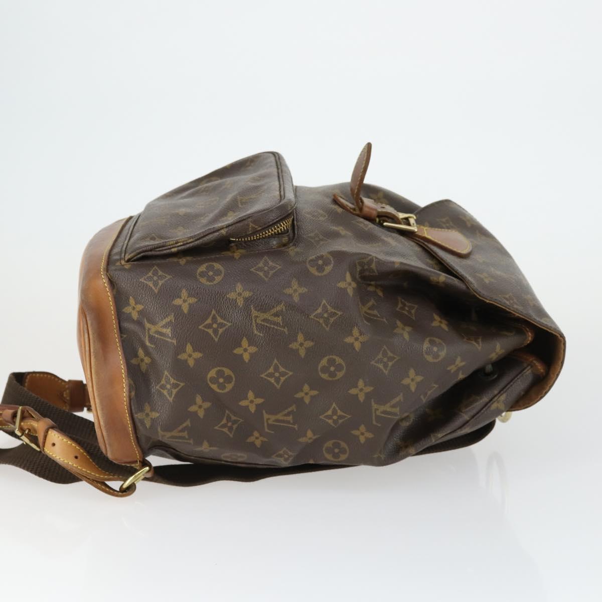 LOUIS VUITTON Monogram Montsouris GM Backpack M51135 LV Auth BA9987
