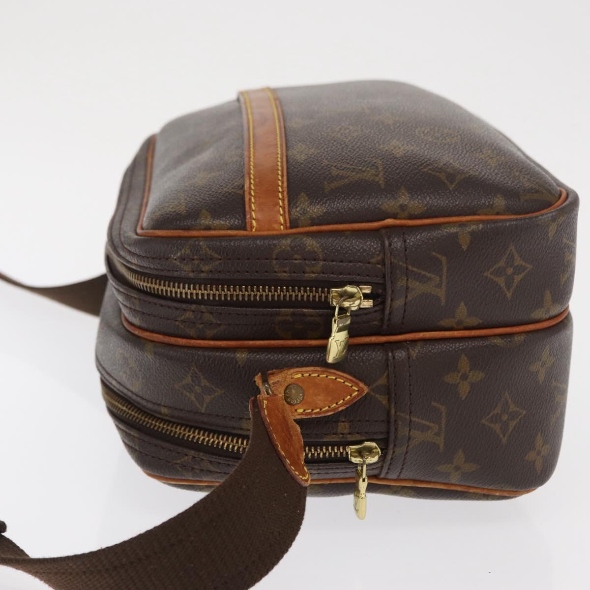 LOUIS VUITTON Monogram Reporter PM Shoulder Bag M45254 LV Auth BA9988