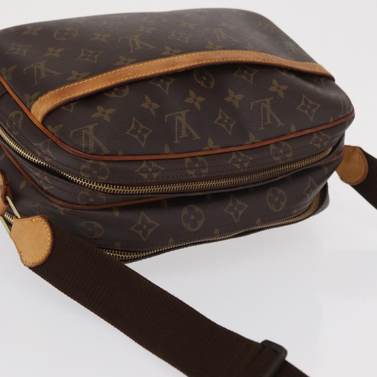 LOUIS VUITTON Monogram Reporter PM Shoulder Bag M45254 LV Auth BA9989